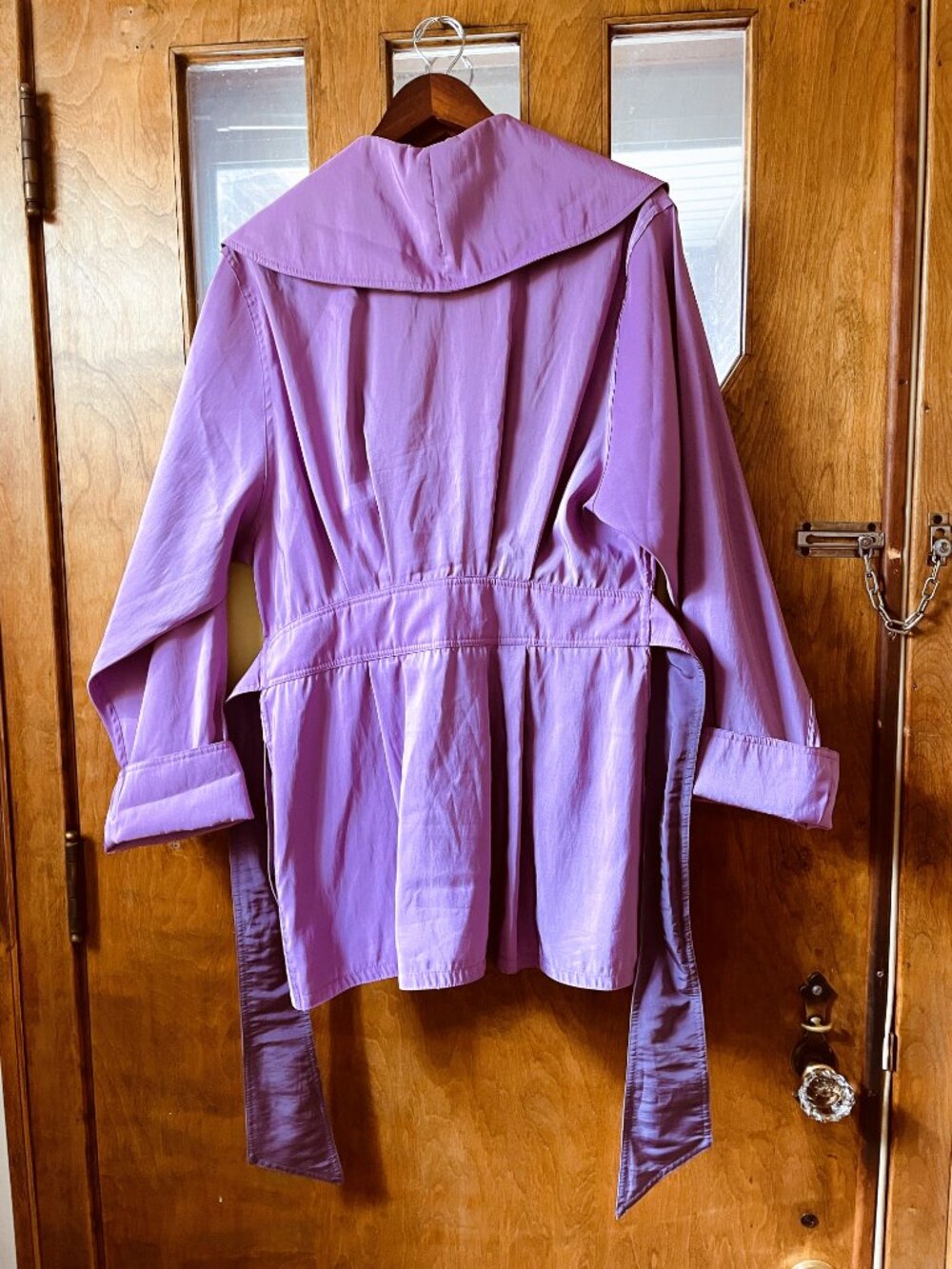 Chic MYCRA PAC Iridescent Trench Raincoat Jacket 1 S/M. Rare Excellent Cond New - Picture 3 of 16